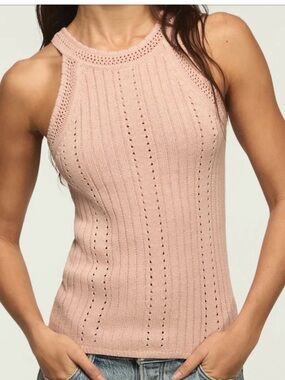 Lucky Brand Women's Scoop Neck Sweater Tank Top Size Small